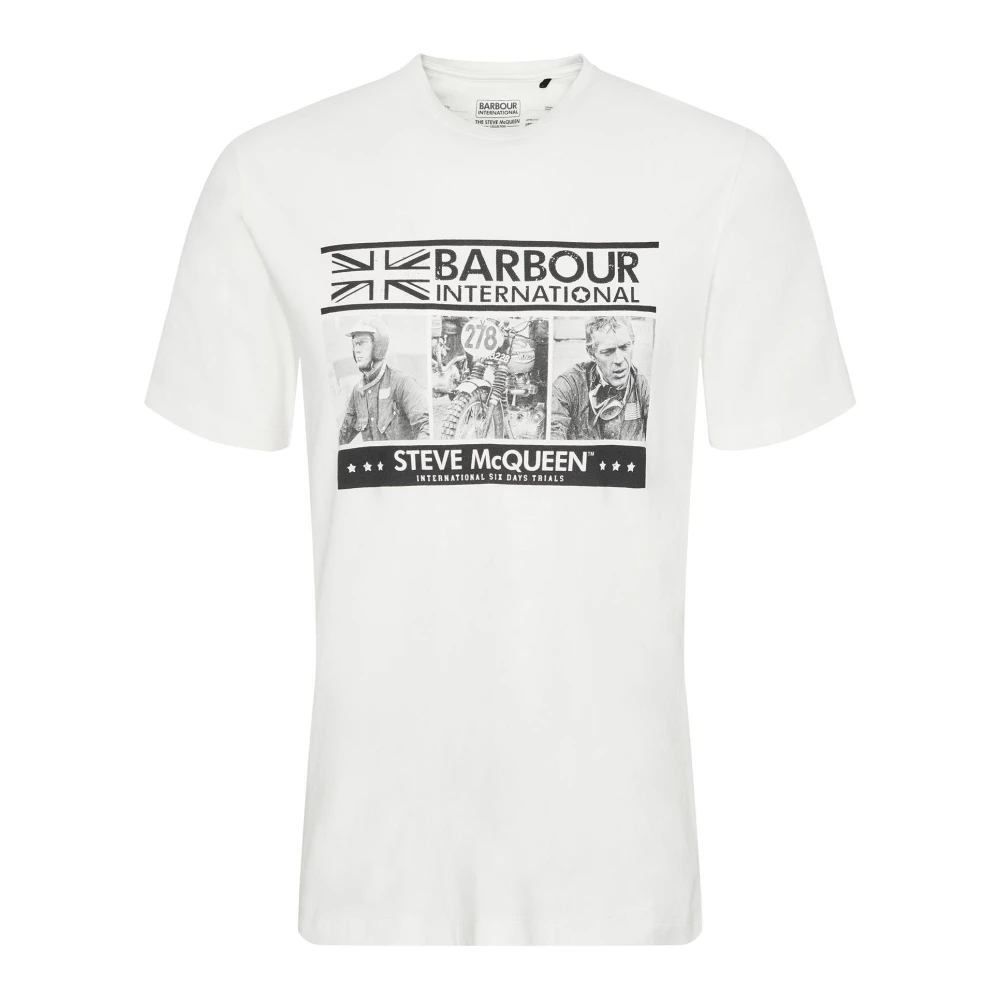 Barbour Steve McQueen Charge T-Shirt White Heren