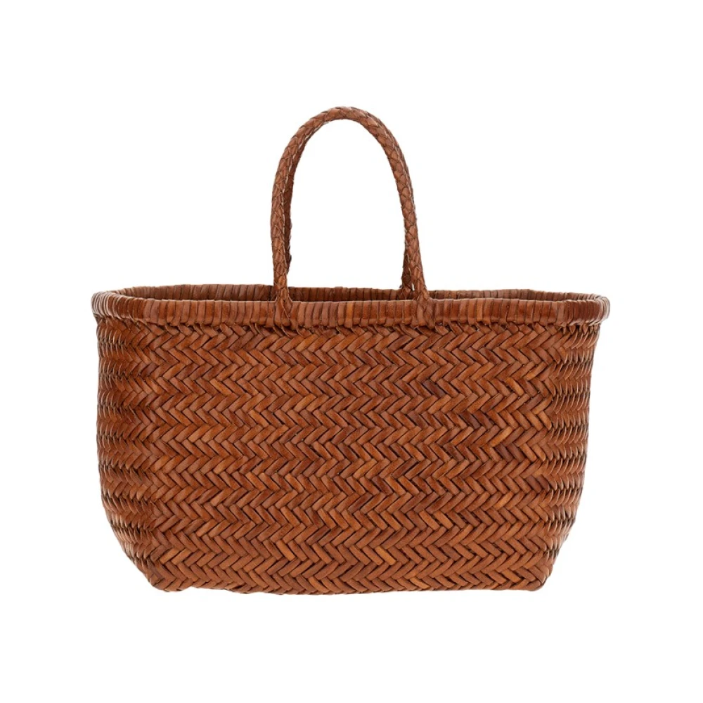 Dragon Diffusion Brown Shopping Bags, Female, One Size, Woven Leather Bag