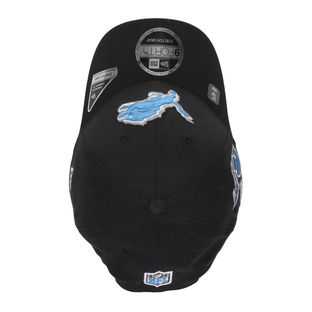 new era Gebogen Visor Hat NFL Draft Detroit Lions Black Unisex