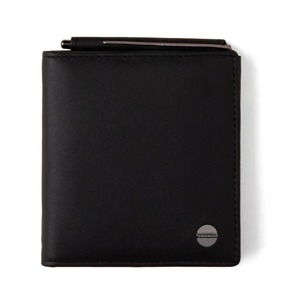 Borbonese Men's Black Wallets & Cardholders, One Size, Leather Wallet With Cardholders