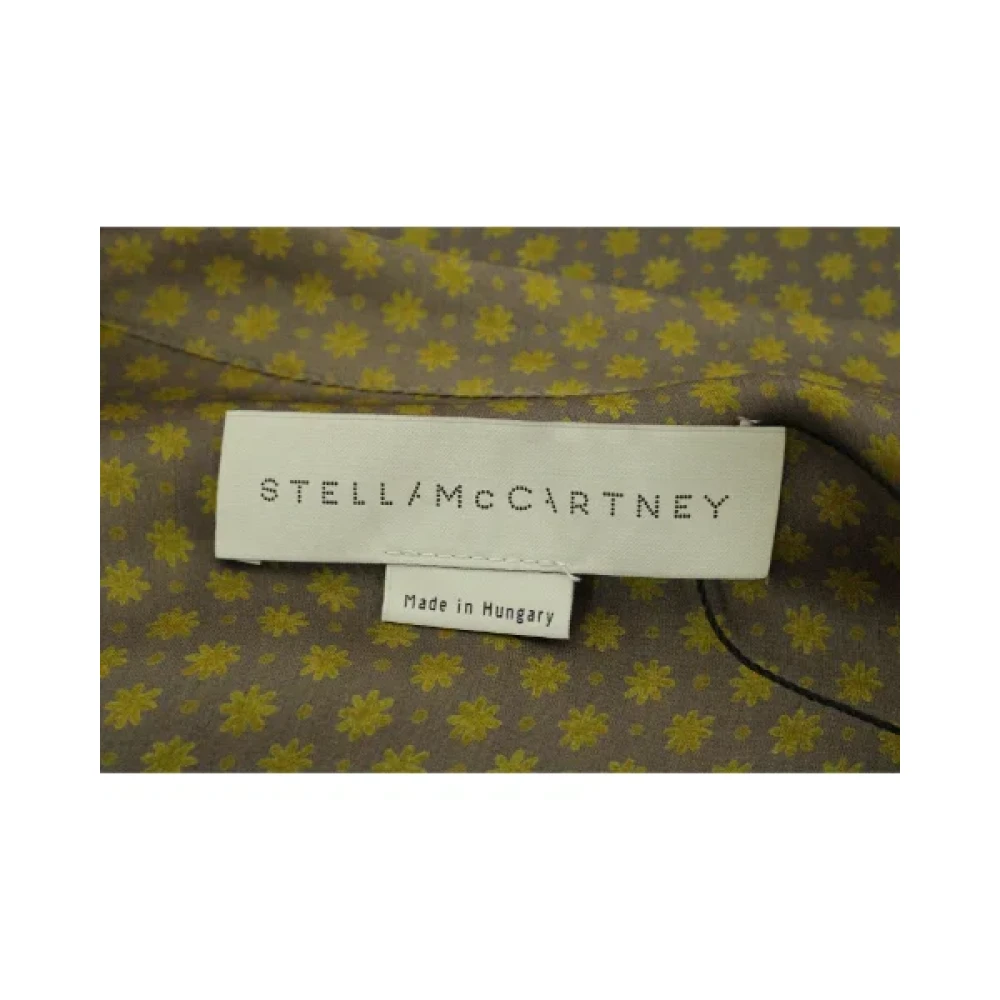 Stella McCartney Pre-owned Silk dresses Brown Dames