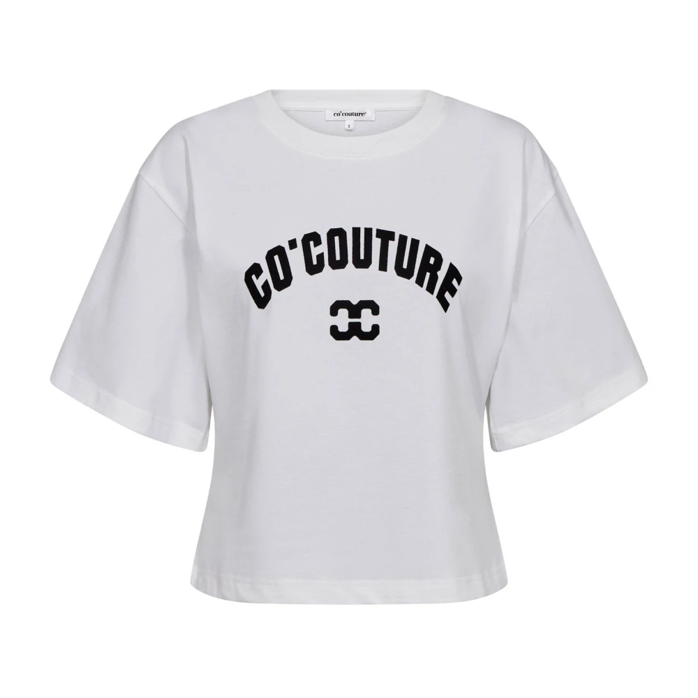 Co'couture Women's White T-Shirts, L, T-Shirt