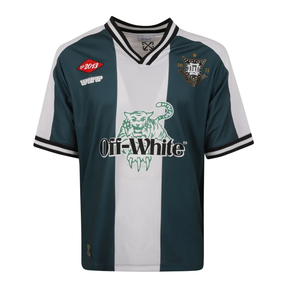 Off White Tiger 23 Voetbal T-shirt Multicolor Heren