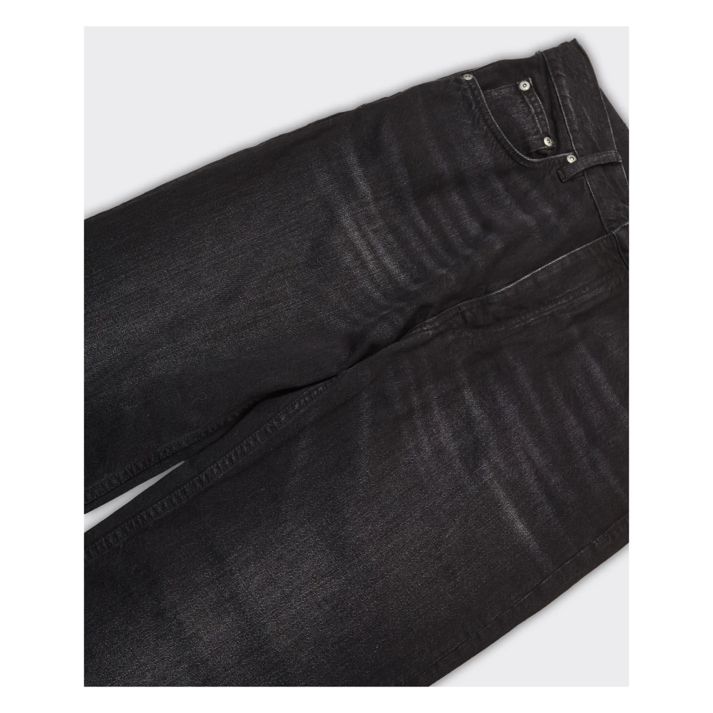 Won Hundred Coated Denim Unisex Jeans in Zwart Black Heren