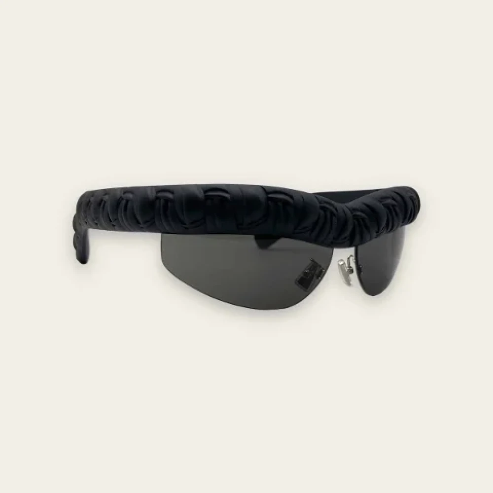 Bottega Veneta Vintage Pre-owned Plastic sunglasses Black Dames