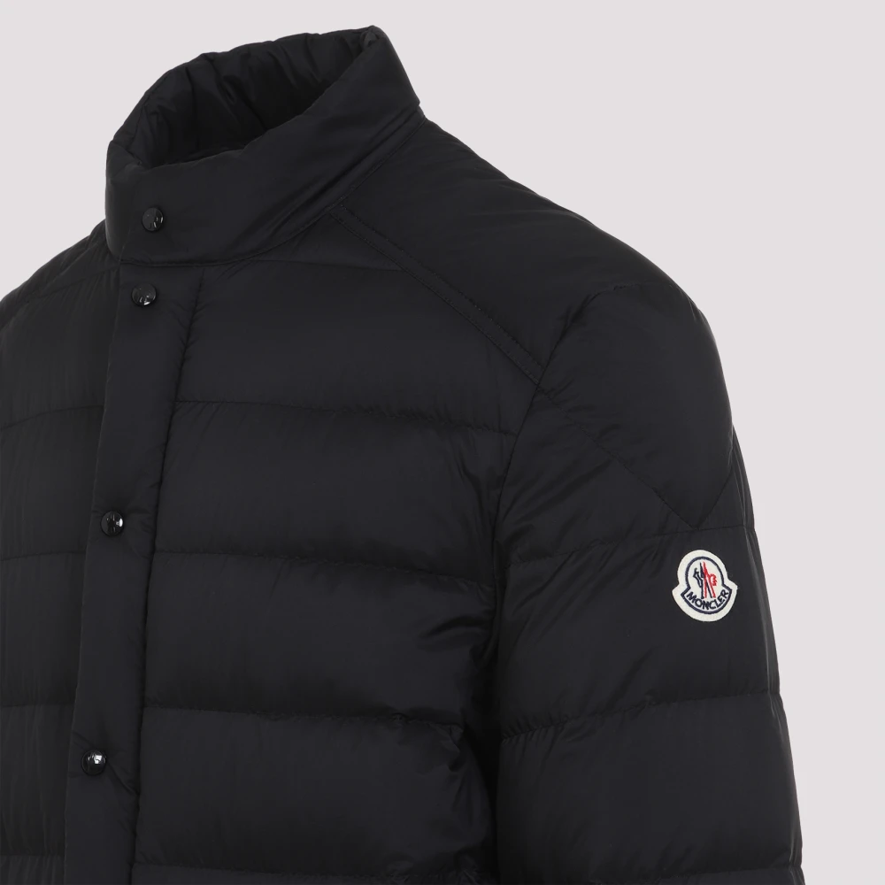 Moncler Zwarte Selves Jas voor Mannen Black Heren