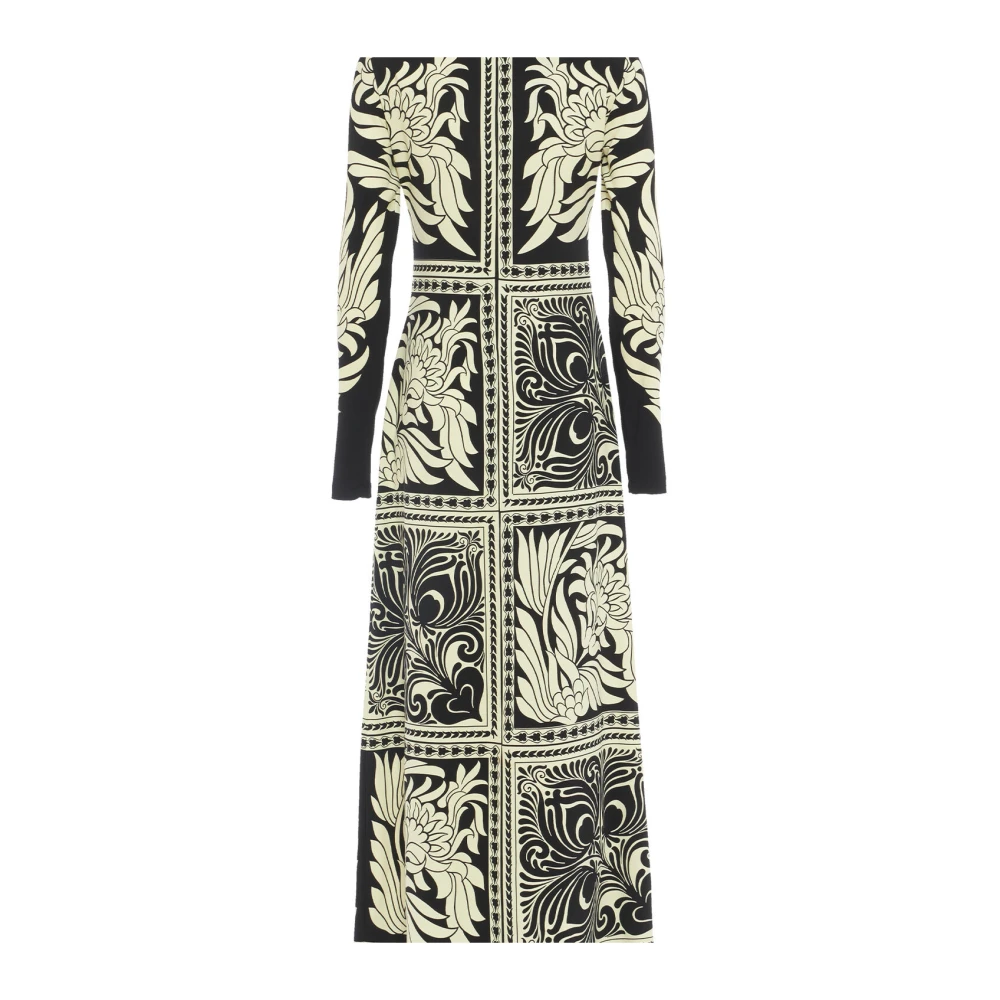 La DoubleJ Elegante Tiles Bodycon Jurk Multicolor Dames