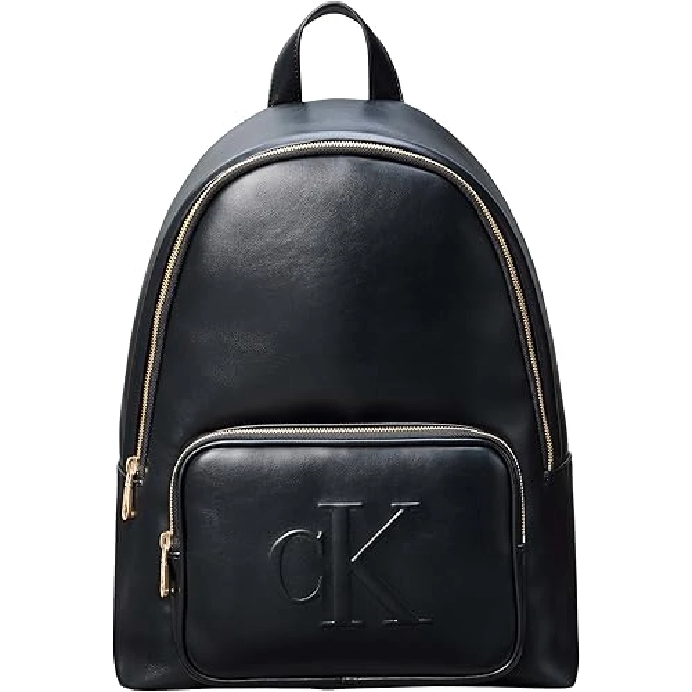 Calvin Klein , Backpacks, Female, Black, One Size, Bold Backpack With Logo