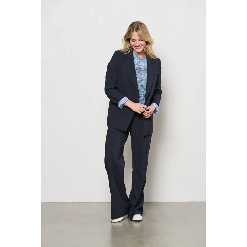 &Co Woman Trui met ronde hals Blue Dames