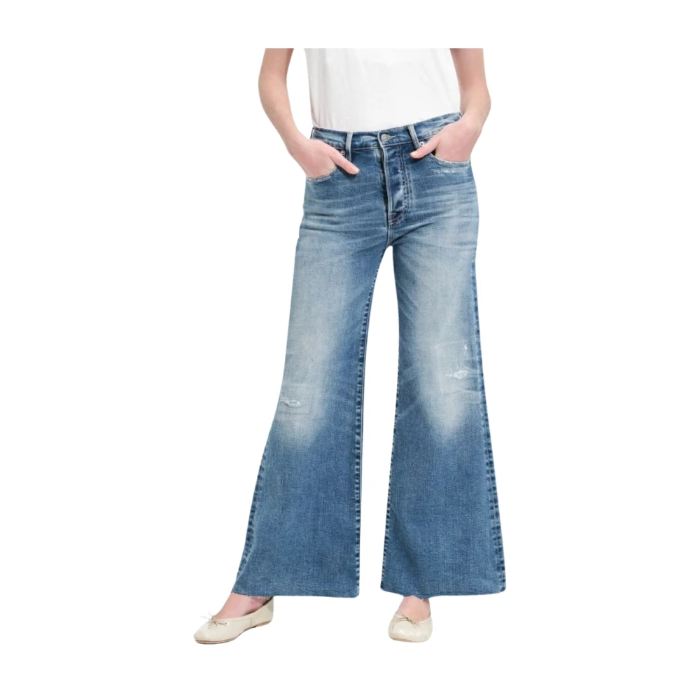 Cycle Vintage Mid Rise Flared Jeans Blue Dames