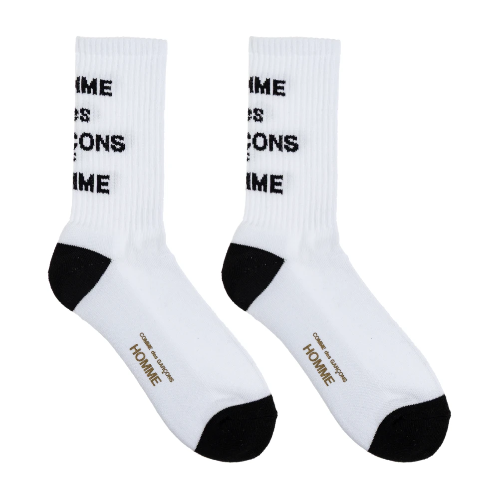 Comme des Garçons Sokken met logo White Heren
