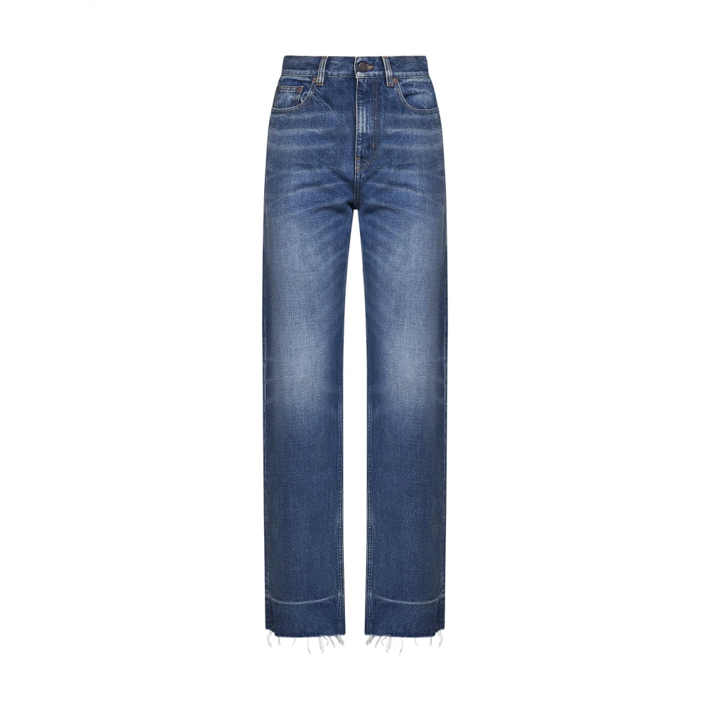 Chloé Straight Jeans - Female - Straight Fit Jeans - Blue - W26 - Jeans