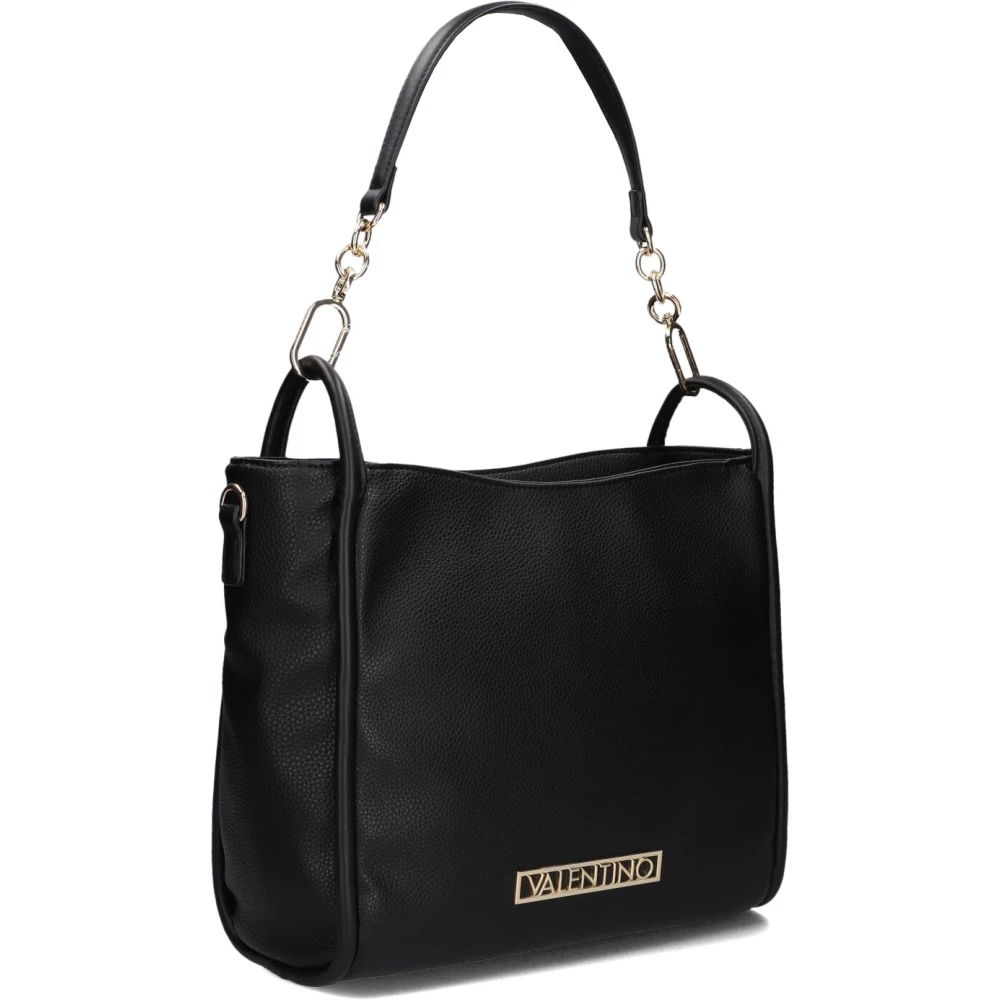 Valentino by Mario Valentino Vinyl Shopper Tas Black Dames