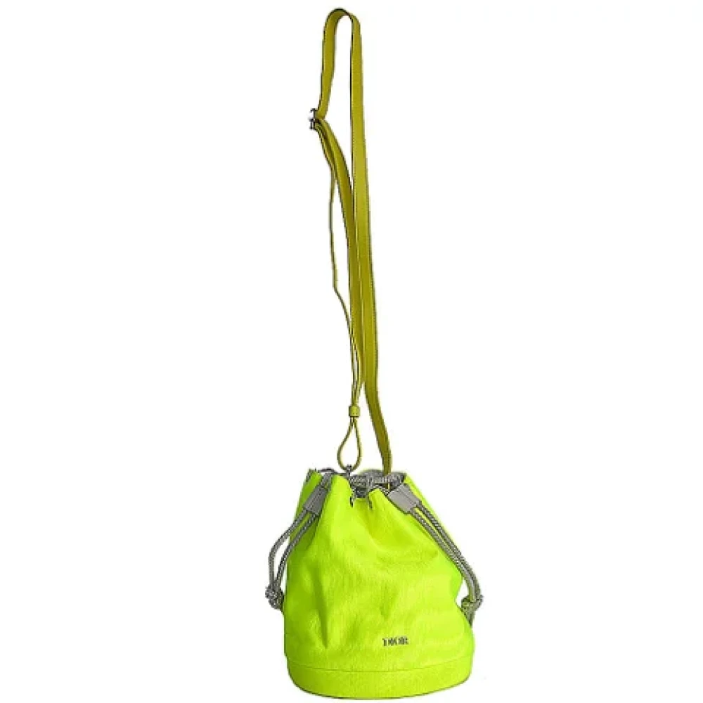 Dior Vintage Pre-owned Nylon dior-bags Yellow Dames