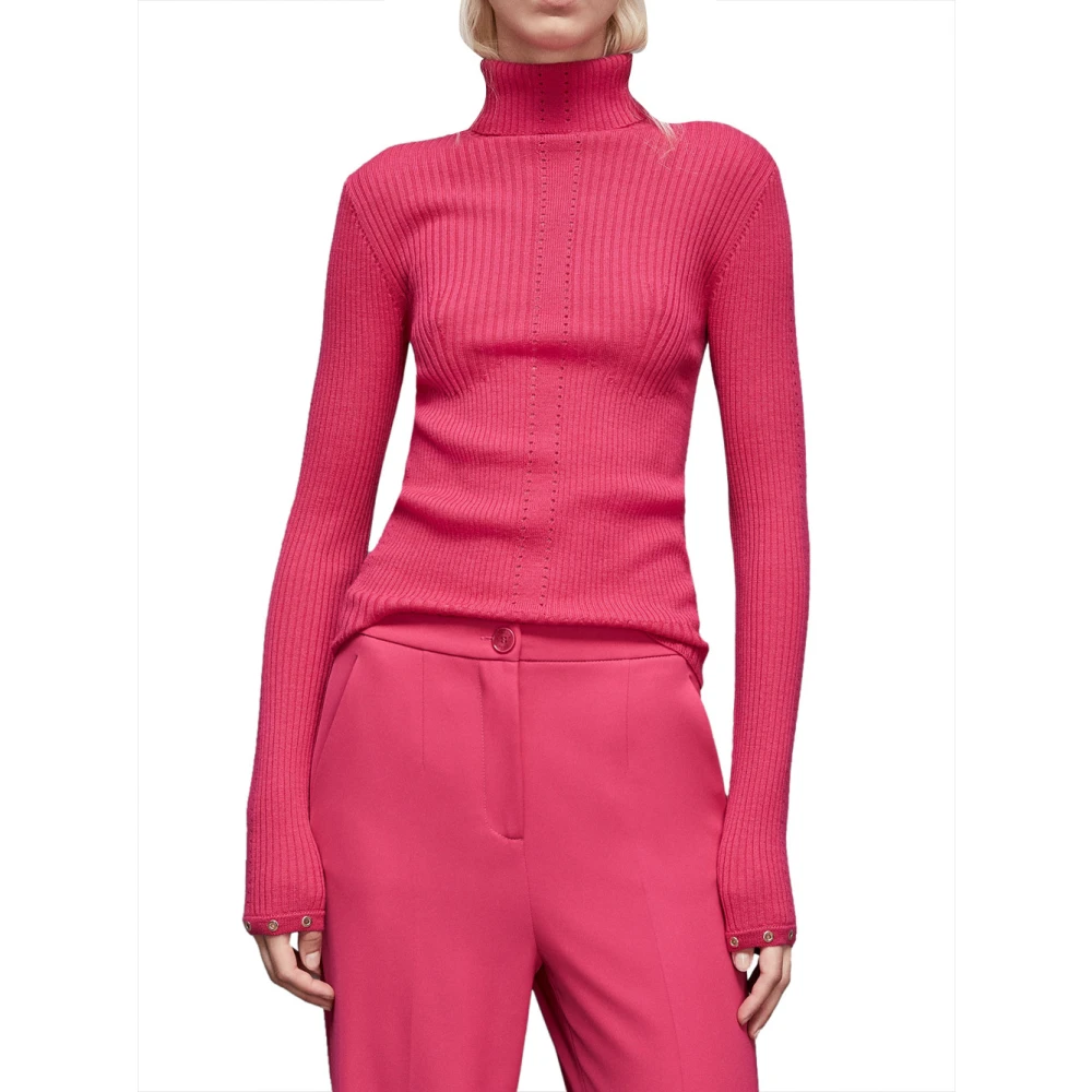PATRIZIA PEPE Fuchsia Wol Coltrui Sweater Pink Dames