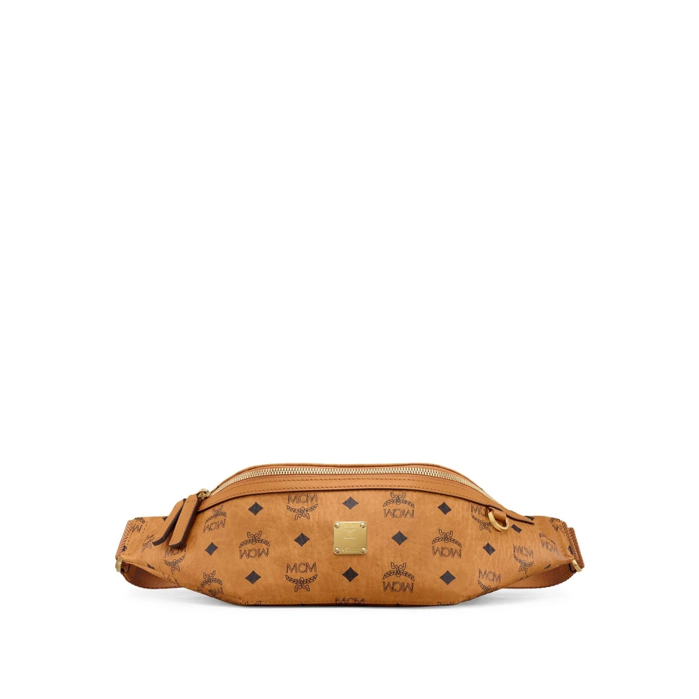 Mcm - Fursten Gürteltasche In Visetos - Bags - Damen - Braun - One Size - Image 5