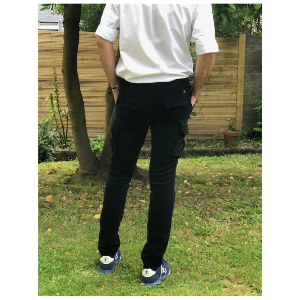 Mason's Cargo Velours Broek Black Heren