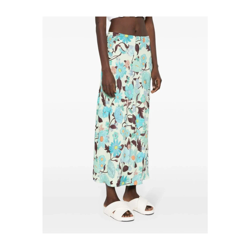Stella Mccartney Multicolor Mint Midi Rok Multicolor Dames
