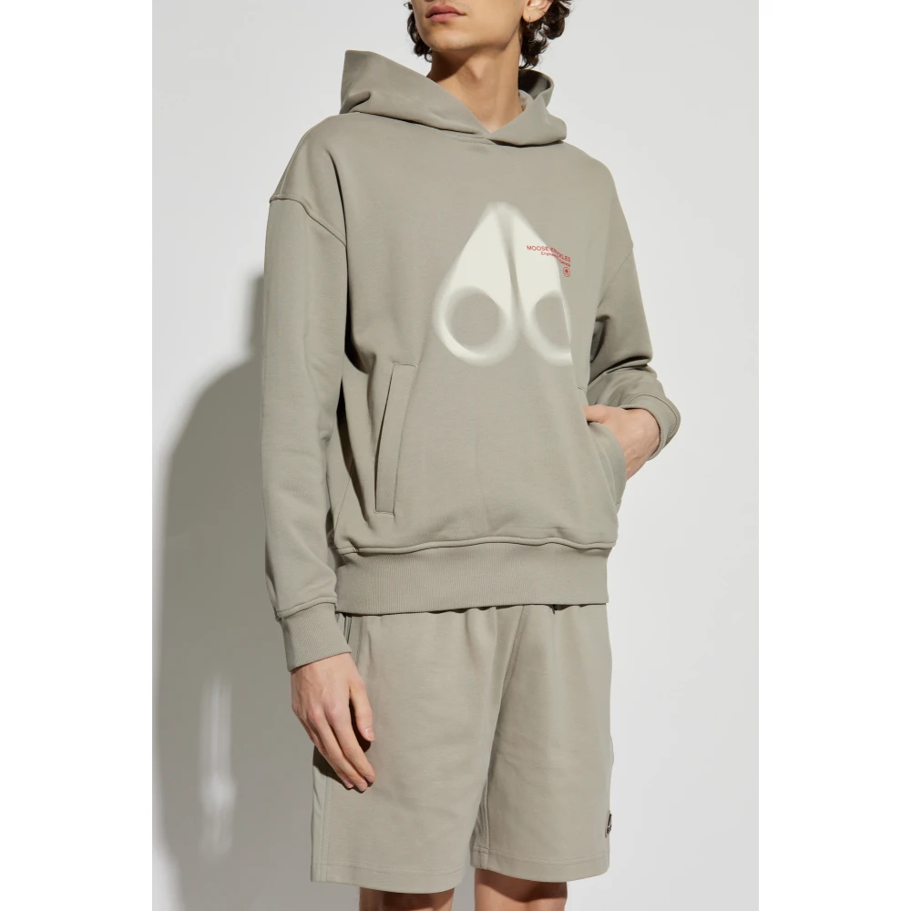 Moose Knuckles Hoodie Gray Heren