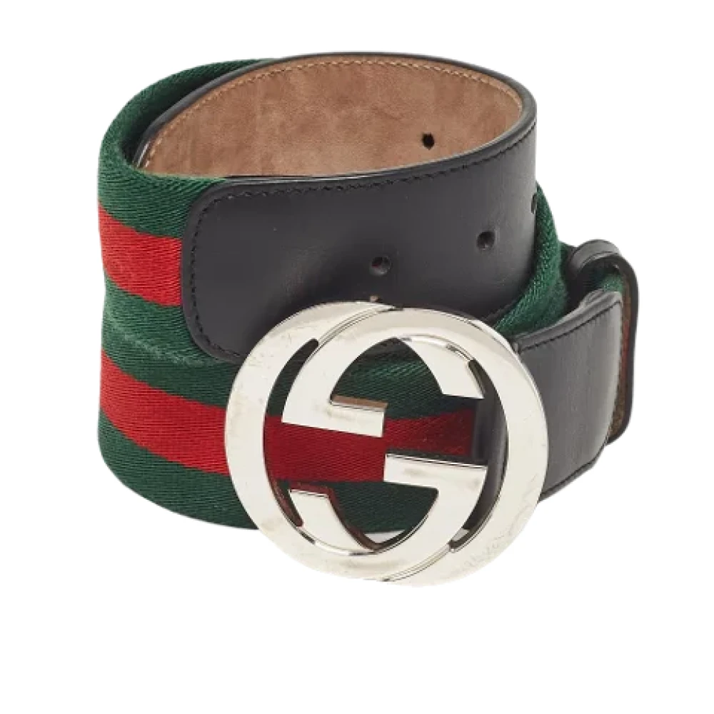 Gucci Vintage Pre-owned Leather belts Black Heren