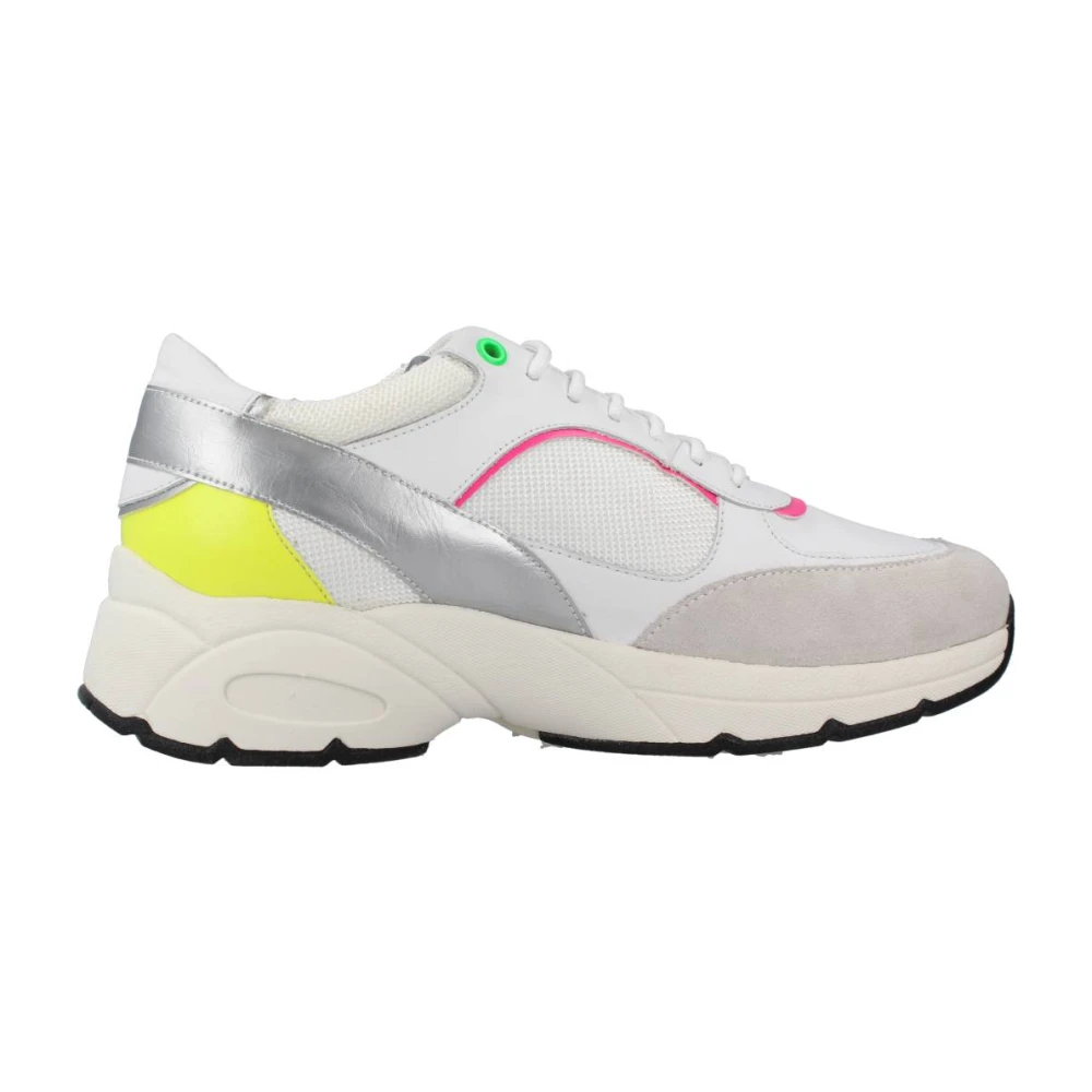 Geox D Alhour Sneakers Dames Schoenen Wit