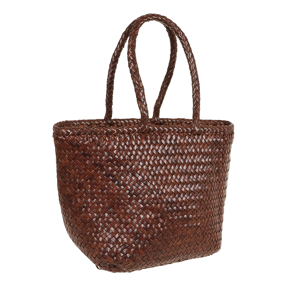 Dragon Diffusion Bruine Leren Shopper Tas Brown Dames