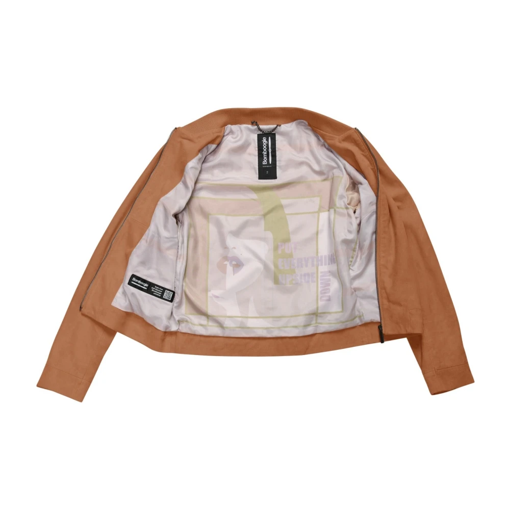 BomBoogie Leather Jackets Green Dames