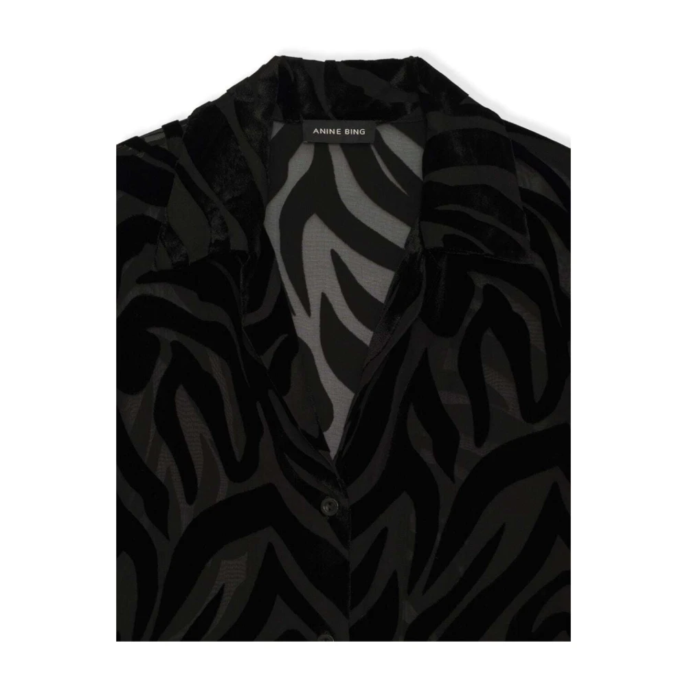 Anine Bing Mylah shirt Black Dames