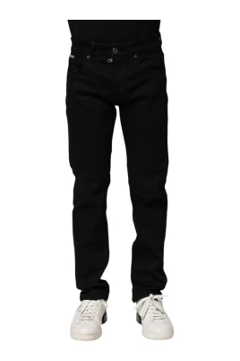 Svarta Skinny Denim Jeans