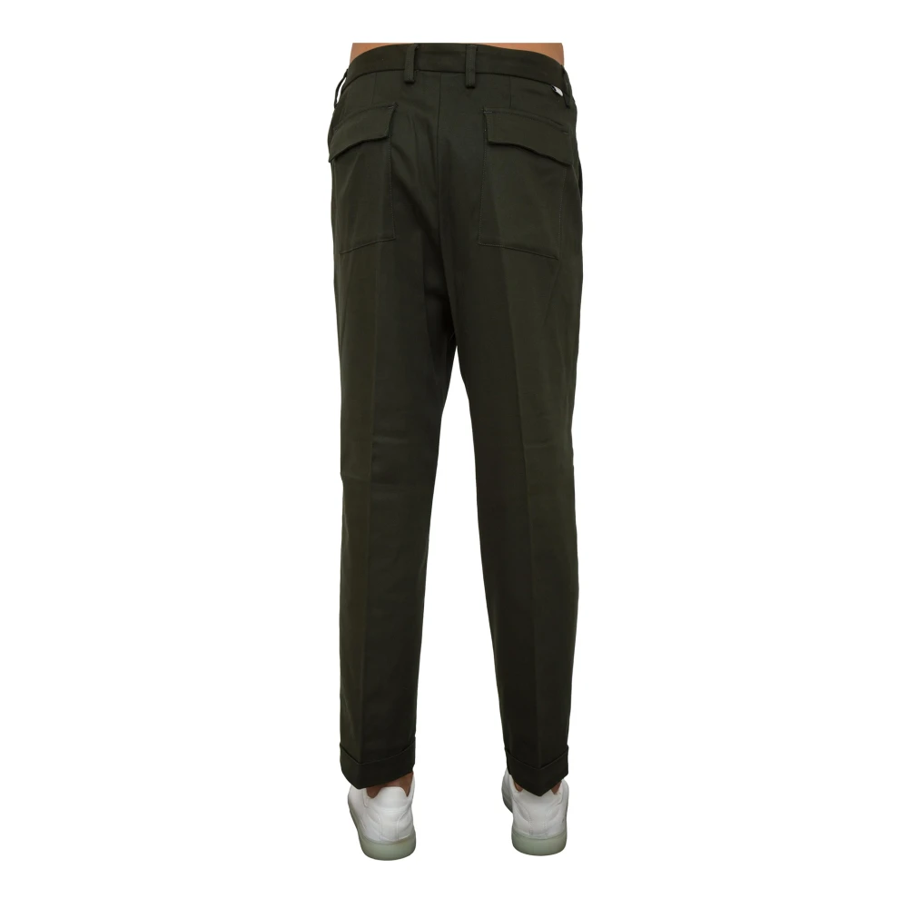 Paolo Pecora Groene Stoffen Broek Green Heren