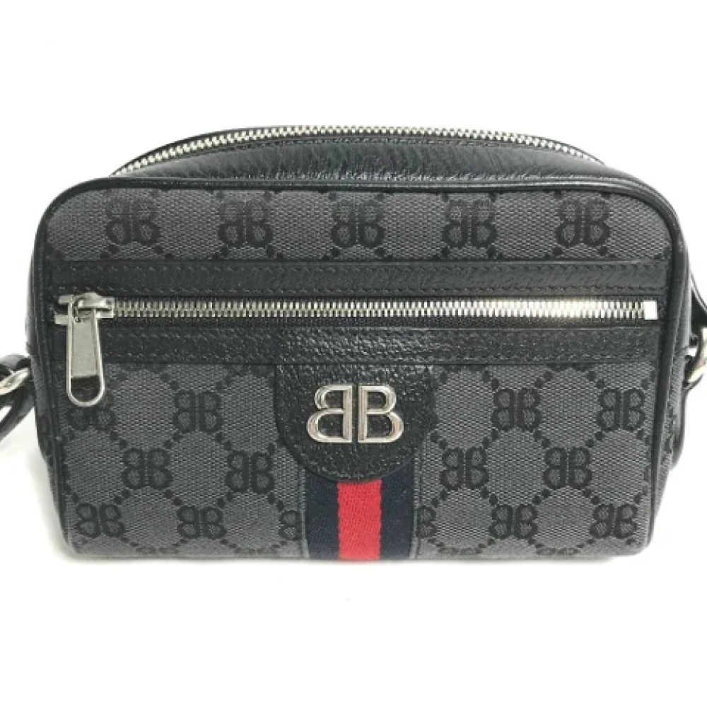 Gucci Vintage Pre-owned Fabric gucci-bags Black Heren