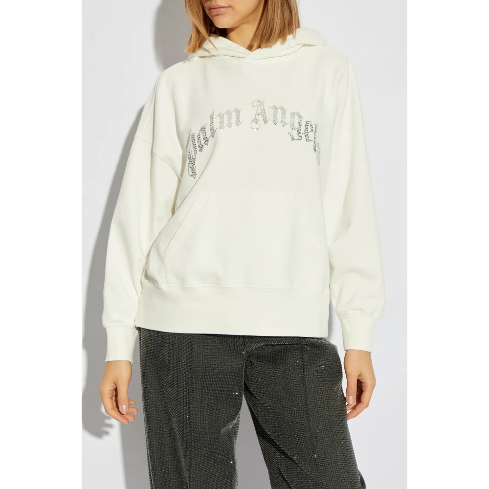 Palm Angels Sweatshirt met logo White Dames