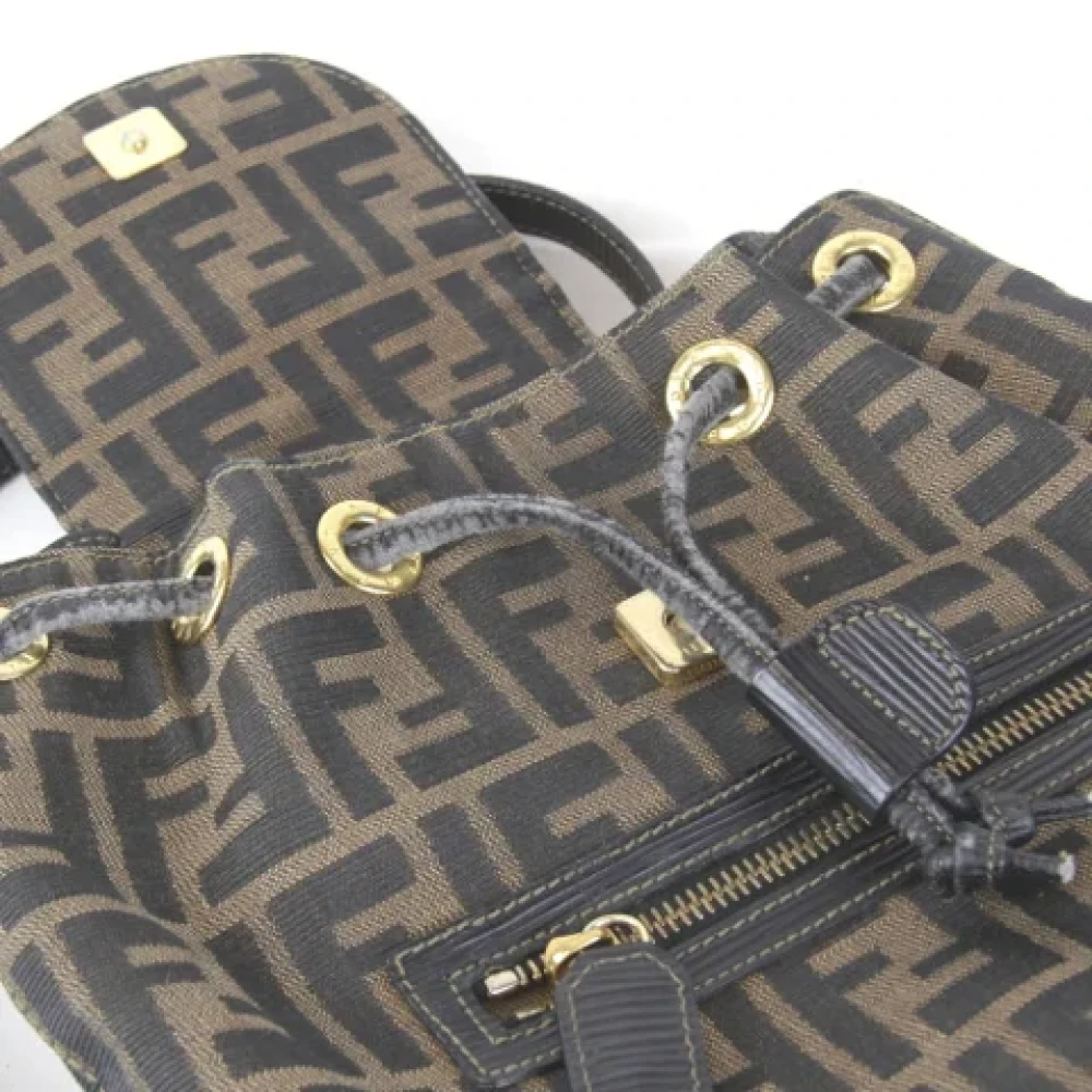 Fendi Vintage Pre-owned Canvas fendi-bags Green Dames