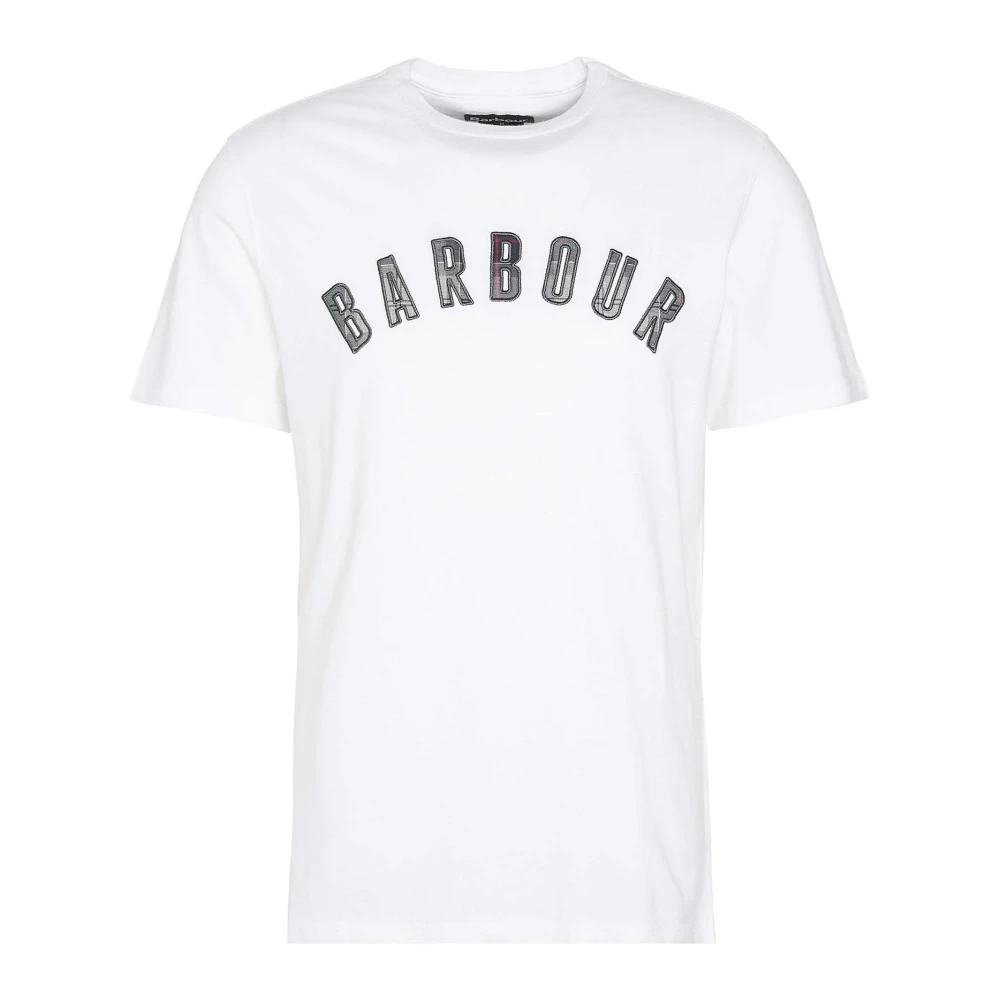 Barbour Ancroft Tartan Tee Classic White Heren