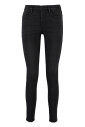 metal-button-high-rise-skinny-jeans