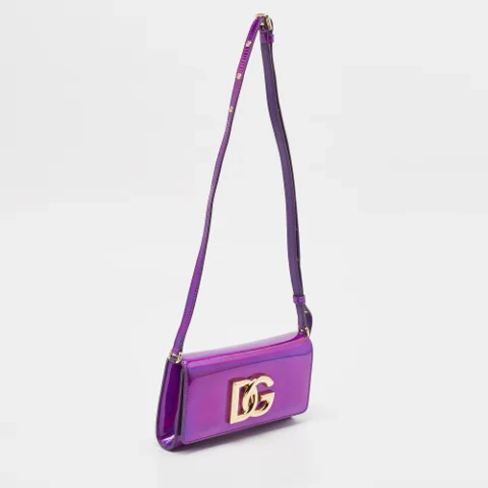 Dolce & Gabbana Pre-owned Fabric shoulder-bags Purple Dames