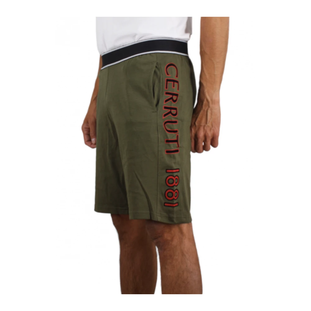 Cerruti 1881 Groene Logo Print Zij Buffa Green Heren