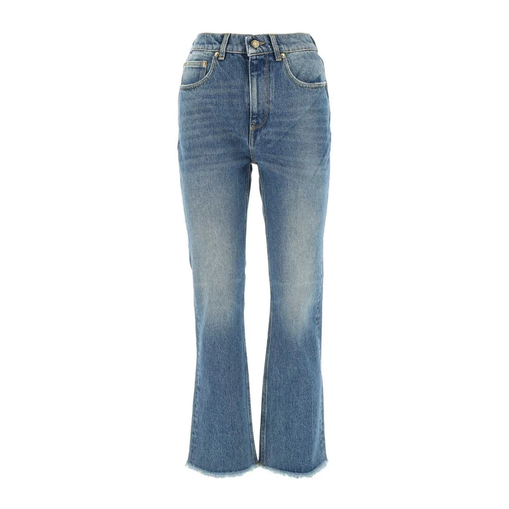 Golden Goose Cropped Flare Jeans Blue, Dam