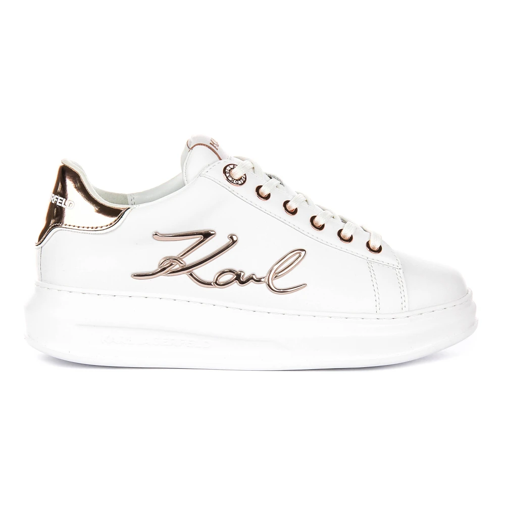 Karl Lagerfeld White Sneakers, Female, 7 Uk, Kapri Signature Logo In For Women