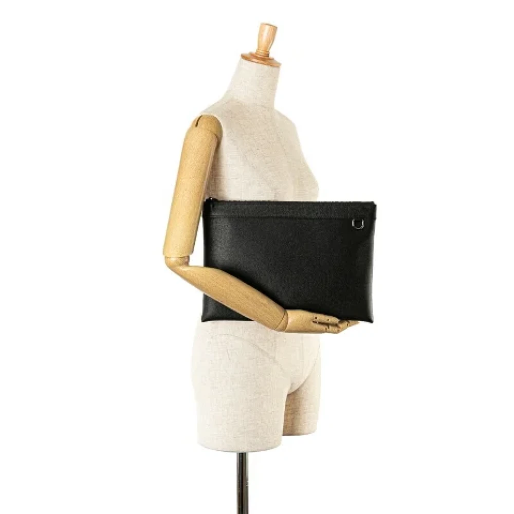 Louis Vuitton Vintage Pre-owned Leather clutches Black Dames