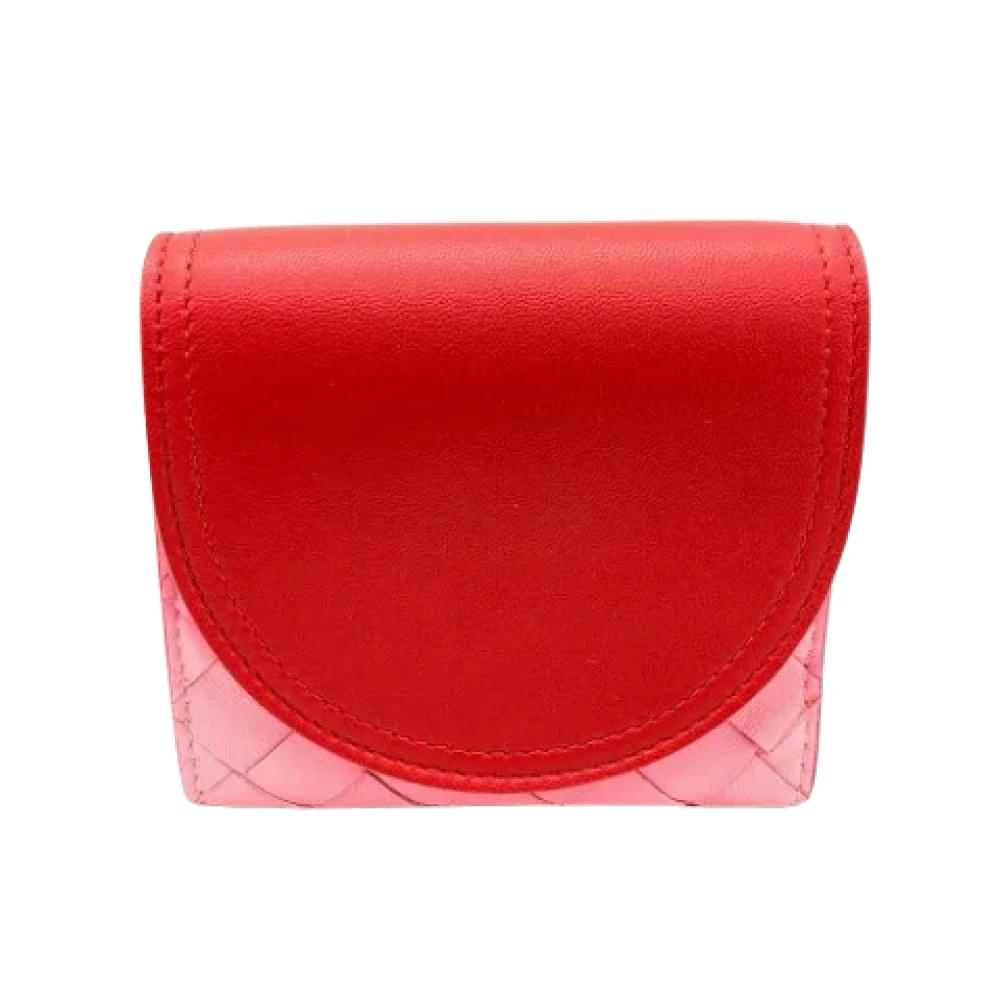 Bottega Veneta Vintage Pre-owned Leather wallets Red Dames
