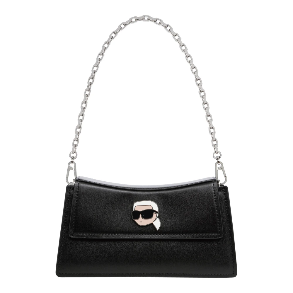 Karl Lagerfeld Elegant Hobo-väska med Justerbar Rem Black, Dam