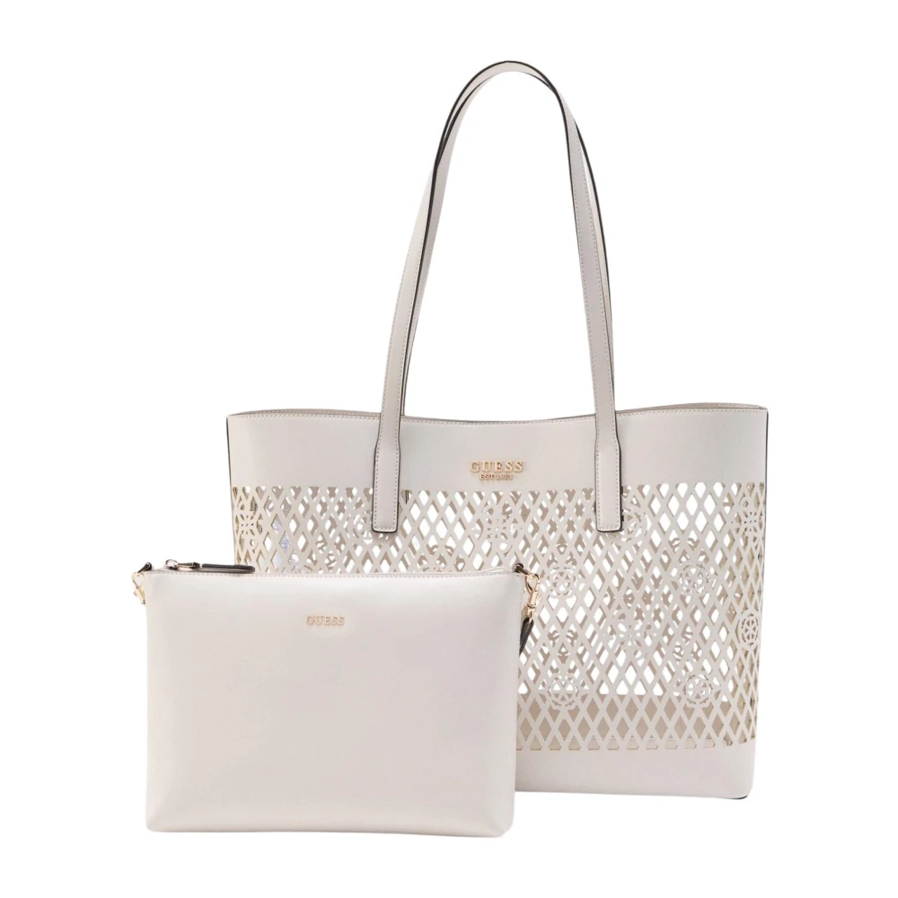 Guess Women's White Letty 2 In 1 Tote