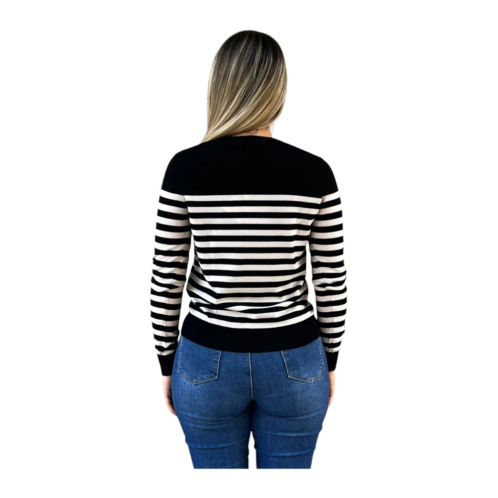 Elisabetta Franchi Stijlvolle Gebreide Top Black Dames