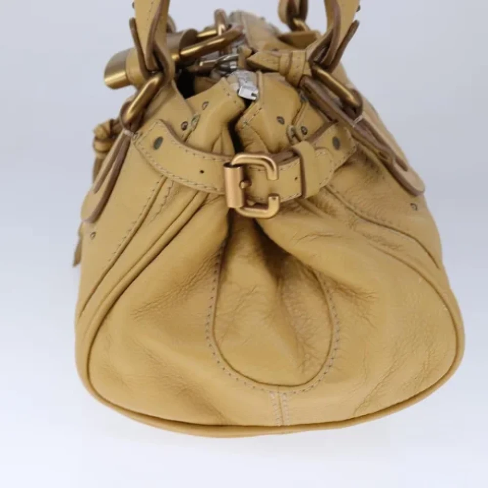 Chloé Pre-owned Leather handbags Beige Dames