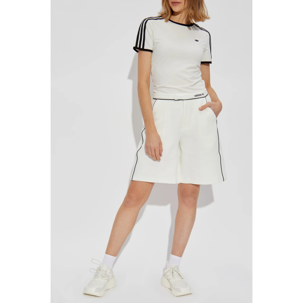 adidas Originals T-shirt met logo White Dames