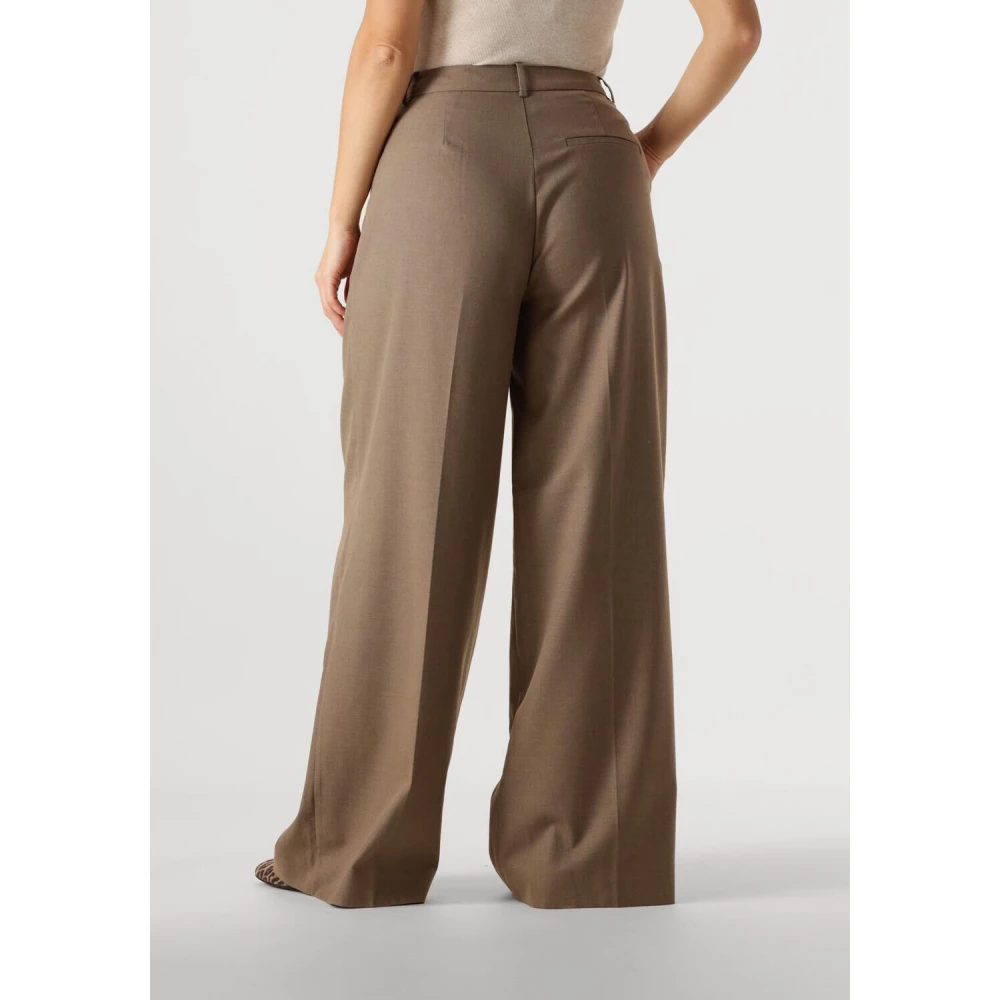 Gestuz Bruine Hoge Taille Broek Brown Dames