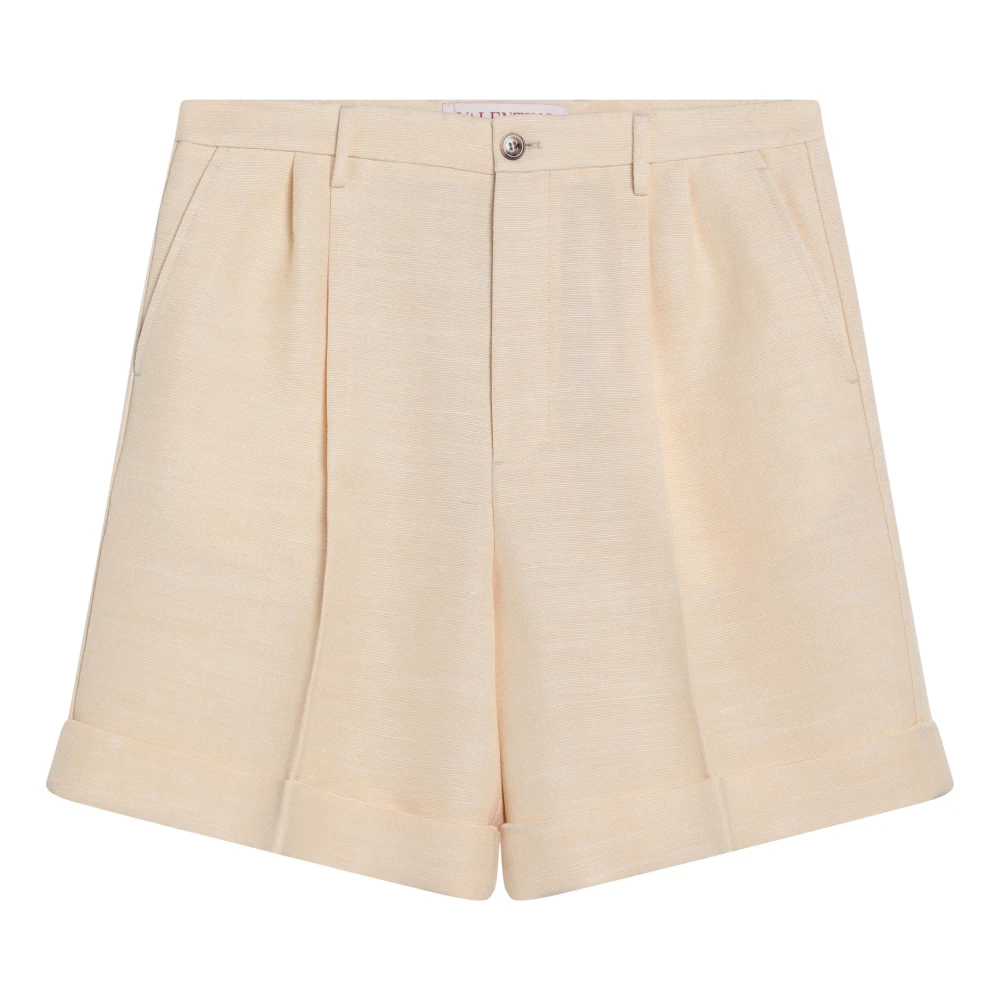 Valentino Garavani Korte Bermuda Shorts voor Mannen Yellow Heren