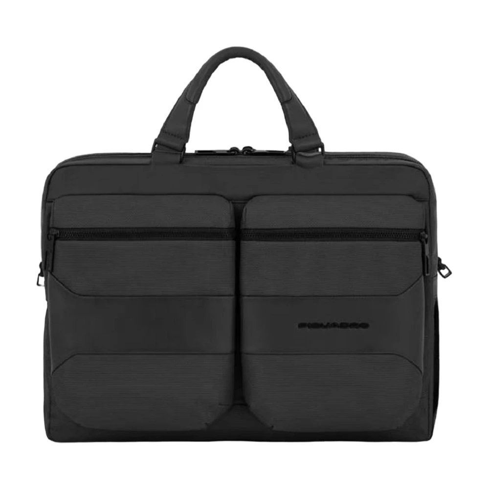 Piquadro Men's Black Laptop Bags & Cases, One Size, Gio Briefcase
