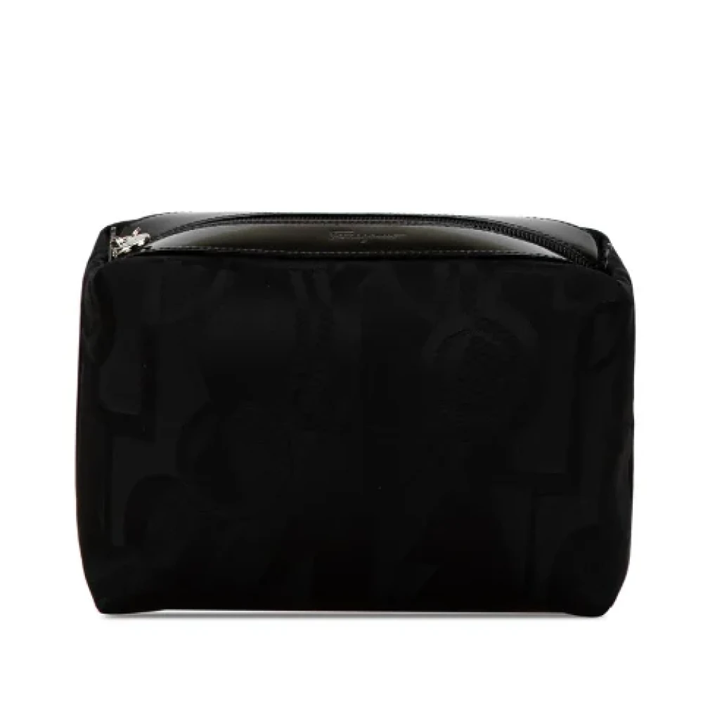 Salvatore Ferragamo Pre-owned Canvas handbags Black Dames